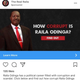 Sponsored ad on Instagram targeting presidential candidate Raila Odinga